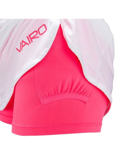 Falda Vairo Columns Blanco Rosa | Ofertas de pádel